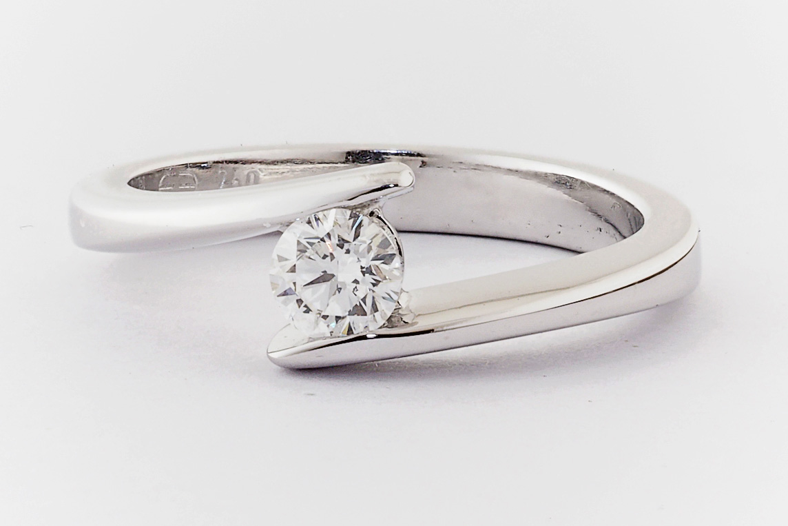 Tension Set Princess Diamond Ring - Filigree Jewellery Christchurch, New  Zealand