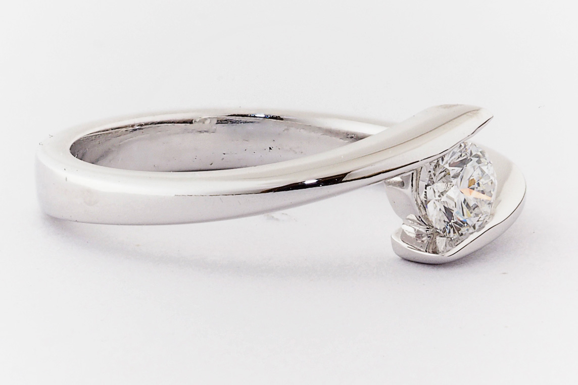 Tension set diamond engagement ring - EverettBrookes Jewellers