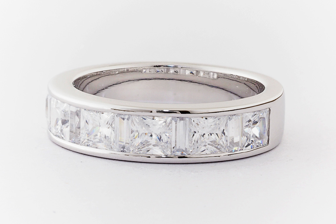 Channel Set Diamond Engagement Rings | I.D. Jewelry