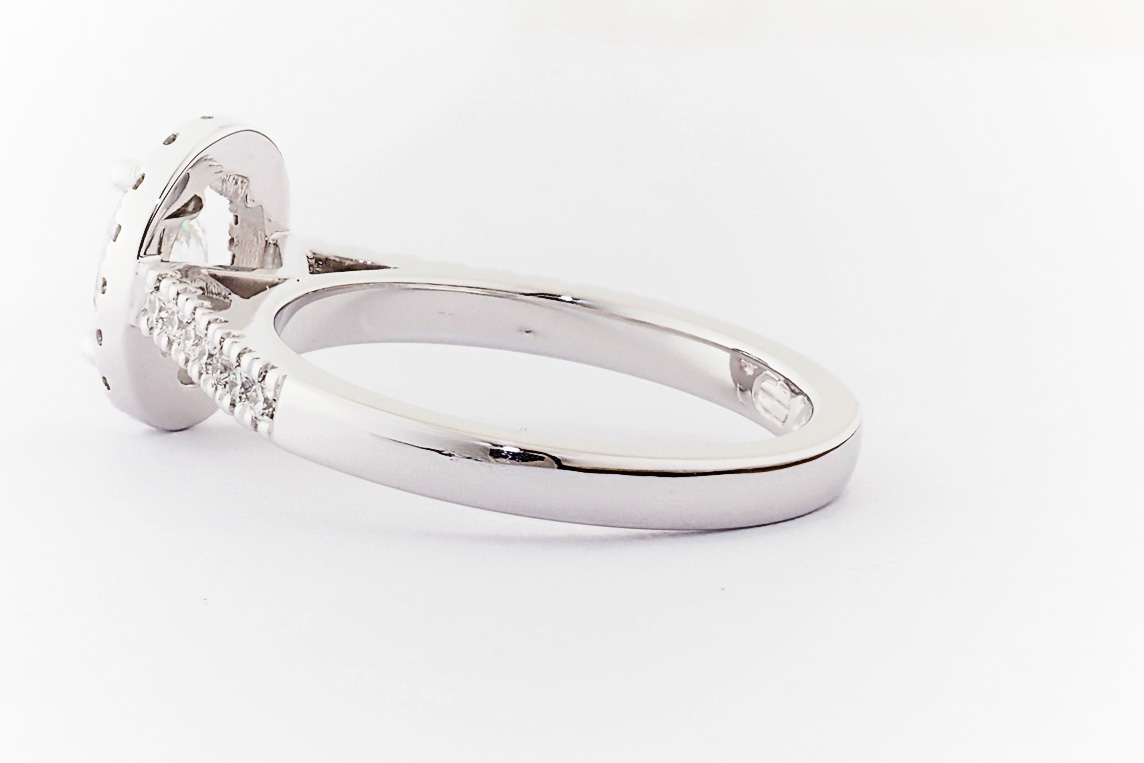 Tension Set Ladies Diamond Ring