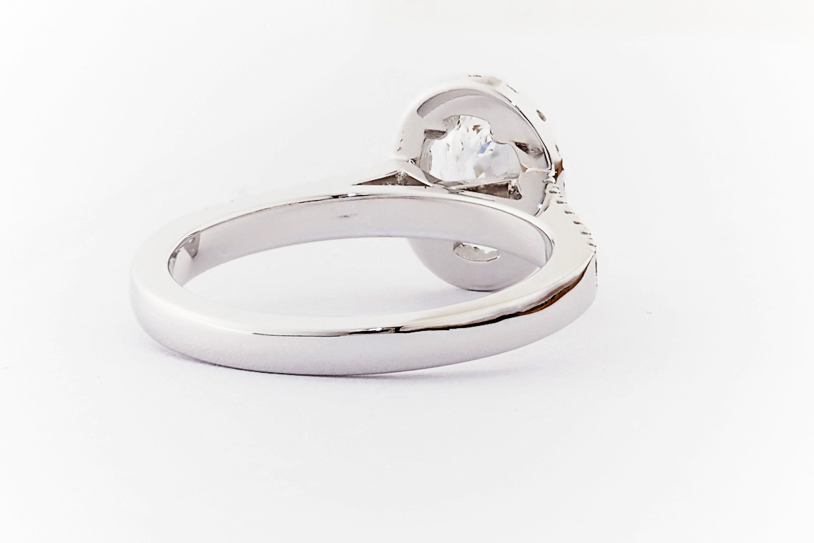 Tension Set Ladies Diamond Ring