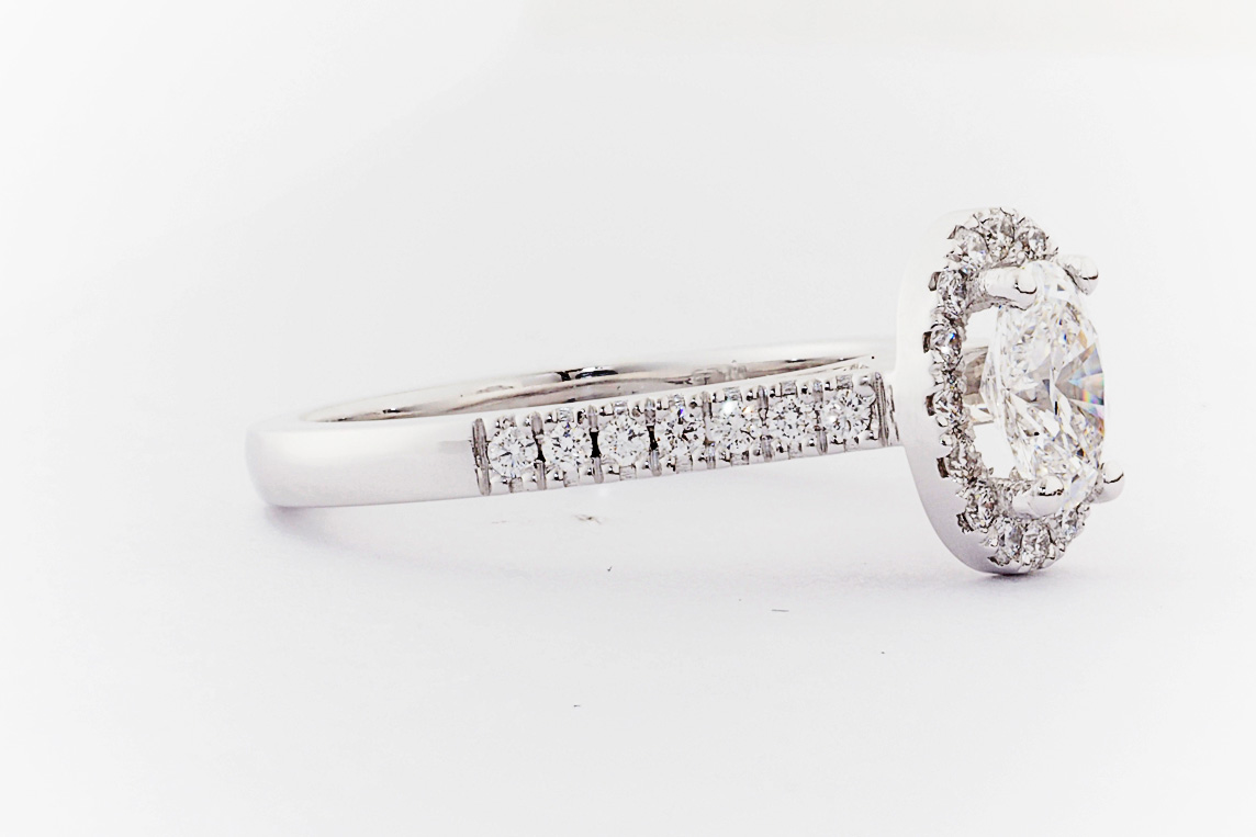 Tension Set Ladies Diamond Ring