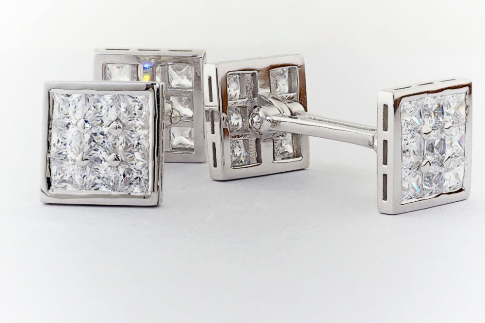 diamond cufflinks