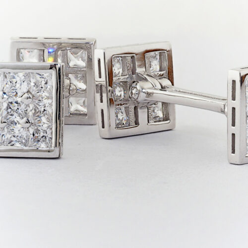 diamond cufflinks