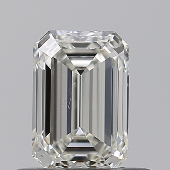 k color emerald cut diamond